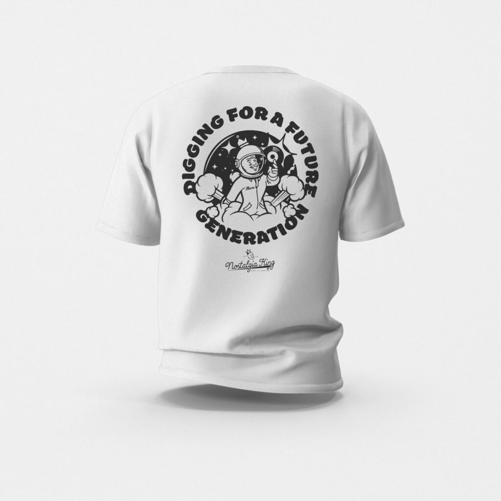 Nostalgia King Digging For A Future Generation T-Shirt (Small